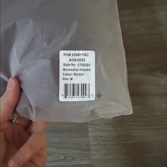 Comfrt Minimalist Hoodie — Maroon - Picture 8 of 8